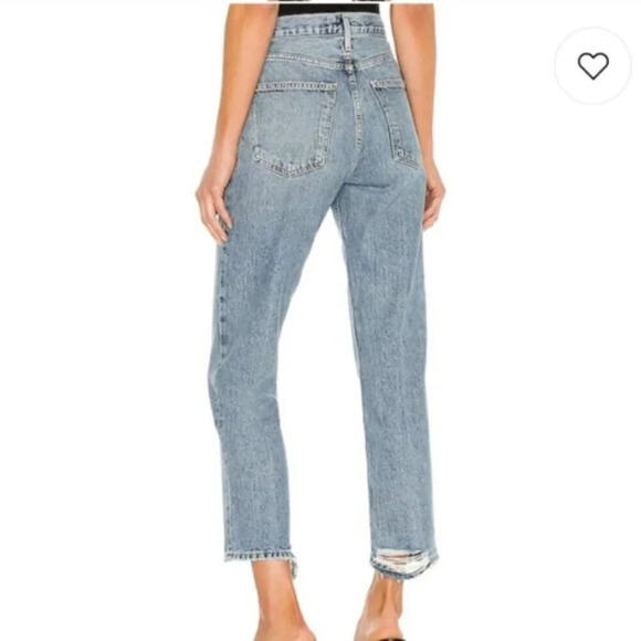 AGOLDE Lana Jeans Emulsion Blue 24 - Picture 5 of 11